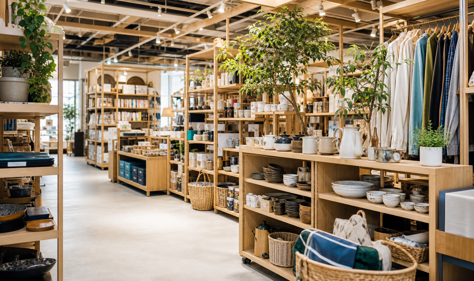 リユース店舗の売場